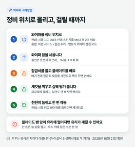 와이퍼 교체는 물로 닦아도 줄이 남을 때 직접 하면 됩니다
